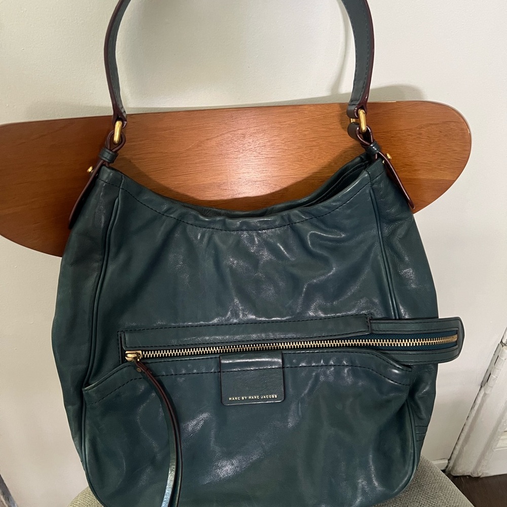 Marc by Marc Jacobs Teal Leather Shoulder Bag